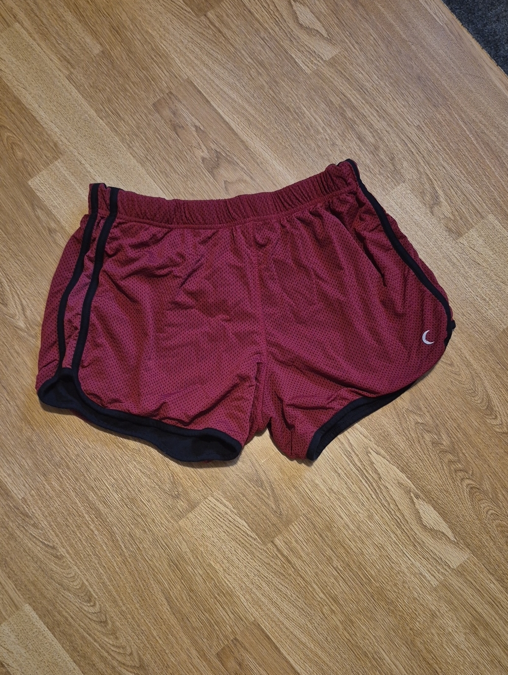 ZYIA Maroon Athletic Shorts with Black Trim